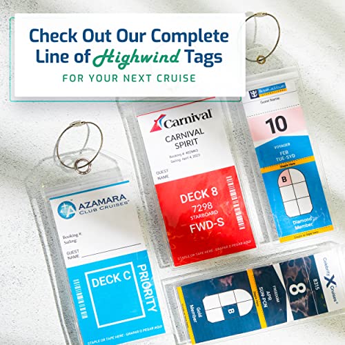 Highwind Cruise Luggage Tags for Suitcases Compatible with Celebrity