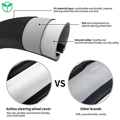 4 Achiou+Steering+Universal+Breathable+Comfortable