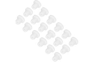 MECCANIXITY 18pcs T-Shaped Silicone Plugs 7.3mm 5/16 Inch Dia Snap in Plug Hole Seal Cover Round Rubber Stopper for Kitchen R
