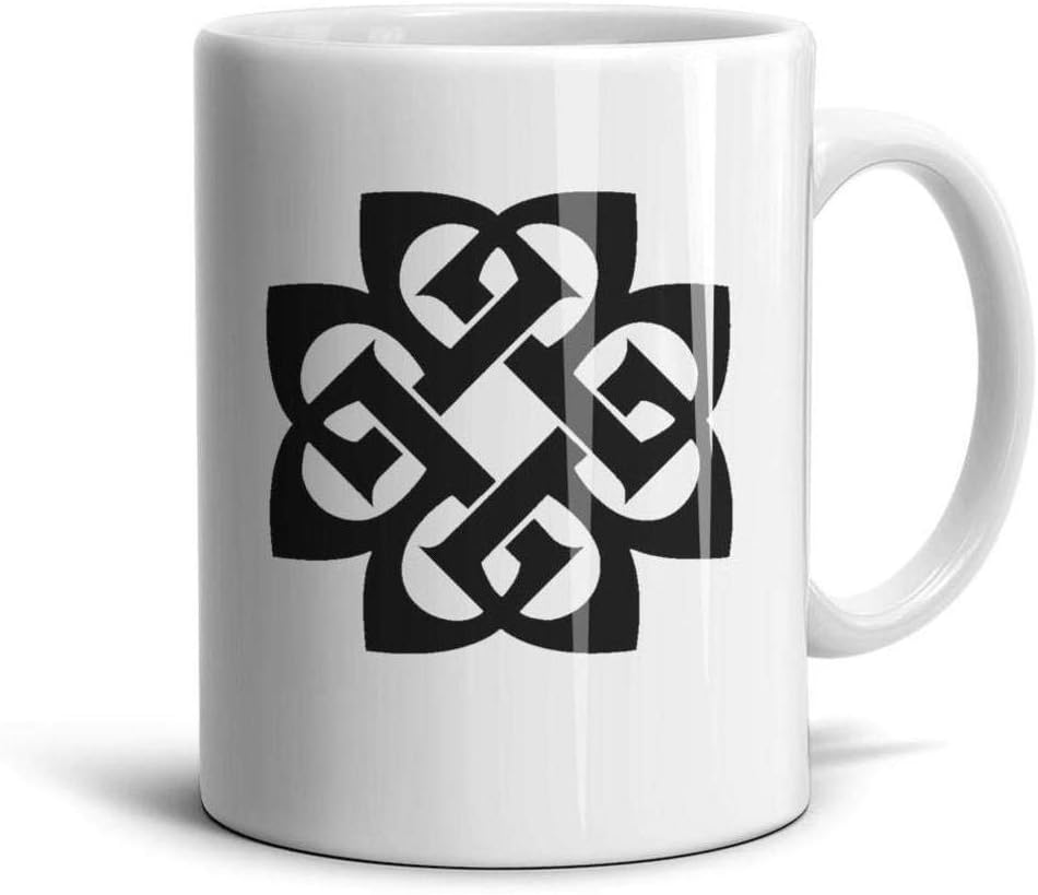 ENGXG11 Rhythm Cool Special White Novelty Daily Use Inspirational Rock Breaking-Benjamin-Logo- Coffee Mug TeaMugs Brithday Gift Office Lovers Home Decor Engagements Anniversaries Souvenir Cup