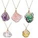 ALoveSoul Irregular Gemstone Necklace Handmade Crystal Stone Pendant Gifts for Women