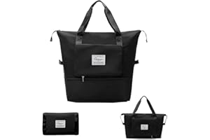 Orshawer Large Capacity Folding Travel Bag, Portable Lightweight Carry on Bag, Dry and Wet Separation Sports Duffel Bags