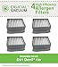 4 High Efficiency Dirt Devil Style F39 Allergen Filters; Fits Dirt Devil Gator Cordless Hand Vacuums; Compare to Dirt Devil Part No. 2DT0880000; Designed & Engineered by Crucial Vacuum