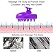 FREATECH Hair Scalp Massager Shampoo Brush with Soft Silicone Bristles for Scalp Care and Hair Growth, Shower Head Scalp Scrubber Exfoliator for Dandruff, Wet & Dry for Men, Women and Kids, Purple