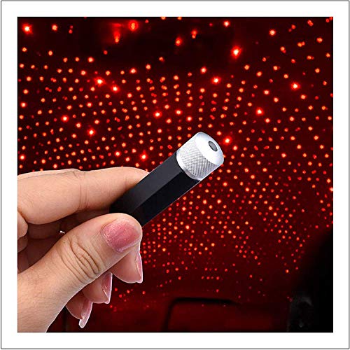 Mobile Connection USB Atmosphere Ambient Star Light LED Decorative Home Full Star Projection Interior Atmosphere Lights for Car Home Party Outdoor (Stars, K5) With Changing Patterns