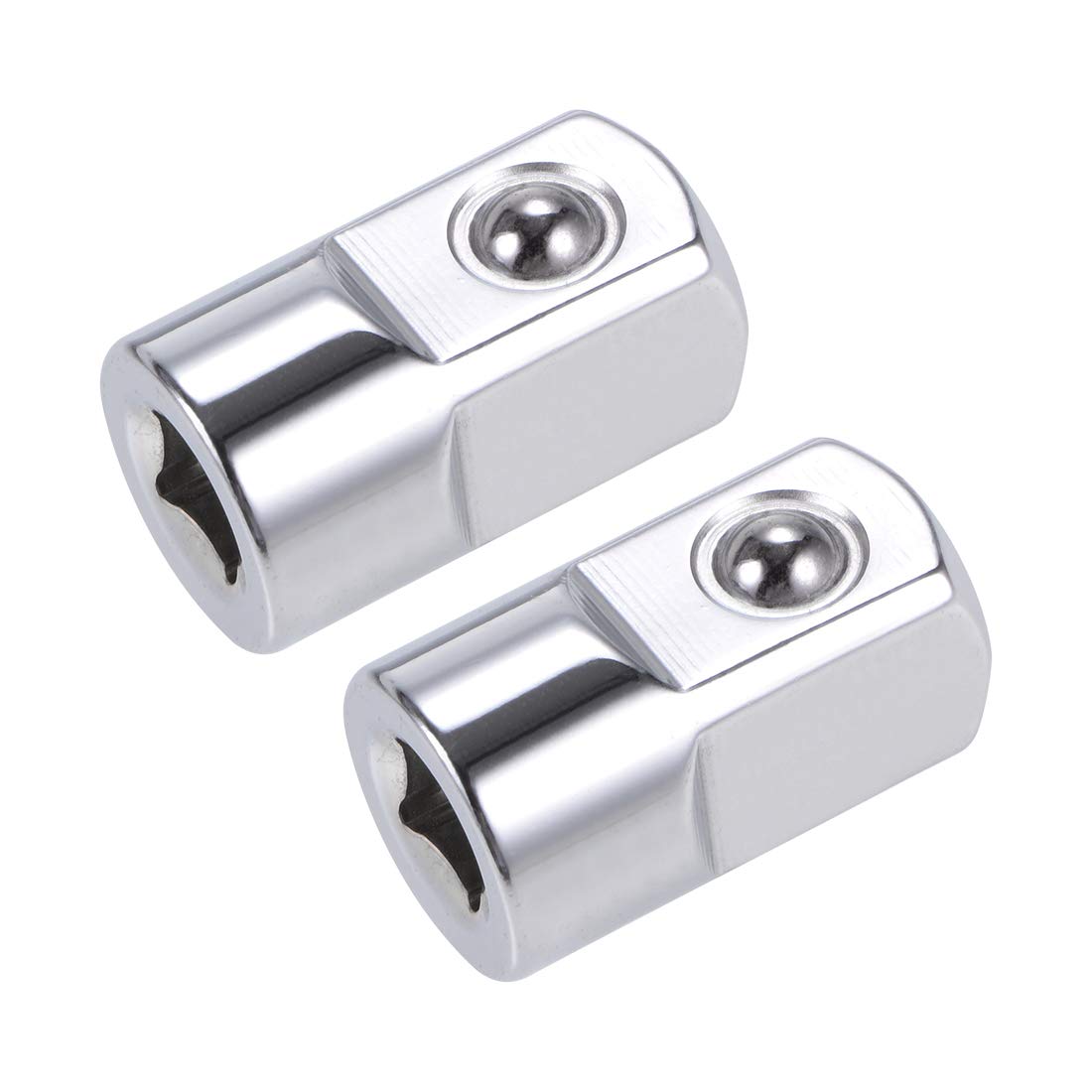 sourcing map 2 Pcs 1/4 Inch Drive (F) x 1/2 Inch (M) Socket Adapter, Female to Male