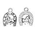 JGFinds Horse Charm Pendants for Equestrian Jewelry Making, 40 Pack (20 of Each)