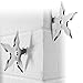 Coat Hooks Ninja Throwing Darts Star Stainless Steel Creative Wall Door Hook Clothes Hats Hanger Holder Home Decoration