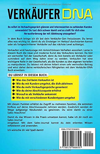 Verkaufer Dna Inklusive 20 Tage Verkaufer Journal Muskat Tim Amazon De Bucher