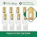8 - FilterBuy Oreck Type CC Replacement Vacuum Bags. Oreck Part #'s CCPK8 & CCPK8DW. Designed by FilterBuy to replace Oreck CC Paper Vacuum Bags