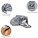 Petsfit Expandable Cat Carrier Dog Carriers,Airline Approved Soft-Sided Portable Pet Travel Washable Carrier for Kittens,Puppies,Removable Soft Plush mat and Pockets,Locking Safety Zippers