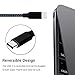 Bcker USB Type C Cable 4 Pack, 3Ft 6Ft 6Ft 10Ft Nylon Braided USB A to USB C Charger Cable Fast Charging Cord for Samsung Galaxy S9,Note 8,S8 Plus,LG V30 V20 G6 G5,Google Pixel,Moto Z Z2 (Black Blue)