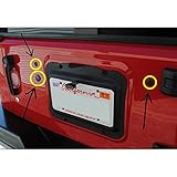 Upper Bound Jeep JK Wrangler Tailgate 3 Plastic Plugs Set for Tramp Stamp Spare Tire Carrier Delete fits 2007 Thru 2019 Wrangler