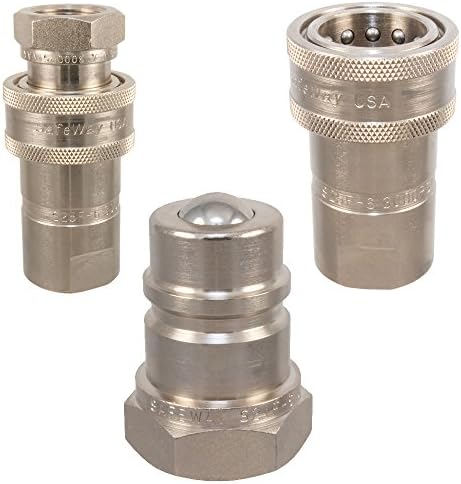 Safeway S20-4 Complete Set AG Series Quick Couplers - 1/2" NPT - John Deere, Case IH, Bobcat, Etc... Agricultural Interchange