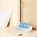 Fiazony 6-Pack Rectangular Plastic Storage Tray, Classroom Storage Baskets, White