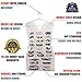 Regal Bazaar Jewelry Organizer – Dual-Sided Accessory Holder and Hanging Closet Storage Unit – Includes Metal Hanger, 29 Pockets and 18 Hook and Loop Tabs (White)