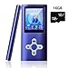 Lonve MP3 Player MP4 Player 16GB Portable Media Music Player with FM Radio Voice Recorder Supporting MP3 WMA WAV Perfect for Kids Sports Purple