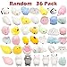EOSAGA Mini Animal Squishies, 36 Pack Kawaii Cute Soft Squishy Cat Animals Toys, Mochi Squeeze Stress Relief Toy, Accessories of Phone Case， Party Favors