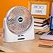 USB Powered Desk Fan, Battery Operated Fan, 9 Inch Camping Fans Rechargeable, Quiet Portable Fan with Enhanced Airflow, 2 Speeds, Personal Cooling Fan for Home Office Table