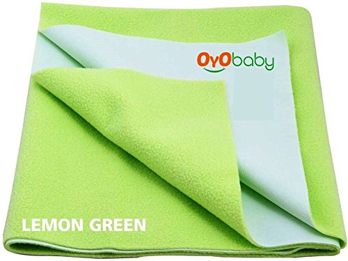 OYO BABY - Waterproof Bed protectors for Kids / Babies / incontinence / Hypoallergenic / Anti-slip / Crib Sheets / Pads / Diaper changing pad cover / liners … (Medium - ( 100cm X 70cm), Pista Green) - Thumbnail 7