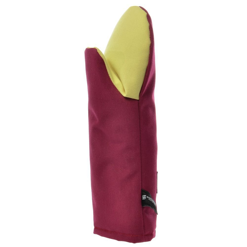 Photo 1 of San Jamar KT0112K Cool Touch Flame Puppet High Heat Intermittent Flame Protection up to 900°F Oven Mitt, 13" Length, Red