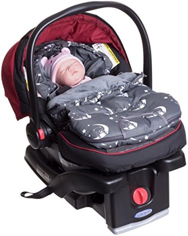 Infant Baby Toddler Footmuff Bunting Bag Sleep Sack for Carriers, Strollers, Joggers and Buggy's | Soft Interior Fleece | Water Resistant | Universal Fit | 0 - 10 Months | Adorable Bear Design!