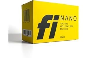 Fi Nano Microchip for Dogs - 20-Pack - Free Lifetime Registration - Universally Scannable - Small Size…