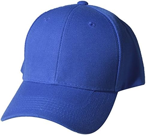QML ( Junior, Infant ) Baseball Cap and Snapback ( 4 STYLES, Many COLORS ) (JUNIOR PLAIN, ROYAL BLUE)