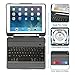 New iPad 9.7 2017 / iPad Pro 9.7 Keyboard Case with Pencil Holder, Wireless Bluetooth Keyboard with Shockproof Heavy Duty Impact Back Cover for iPad Pro 9.7 / iPad 9.7 2018 / 2017 / iPad Air / Air 2
