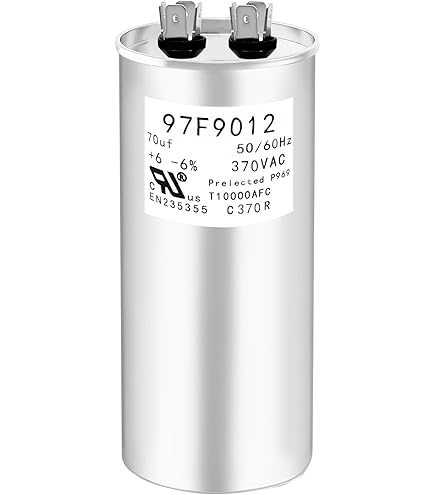 GE Genteq Round Capacitor 70 uf MFD 370 Volt Z97F9012