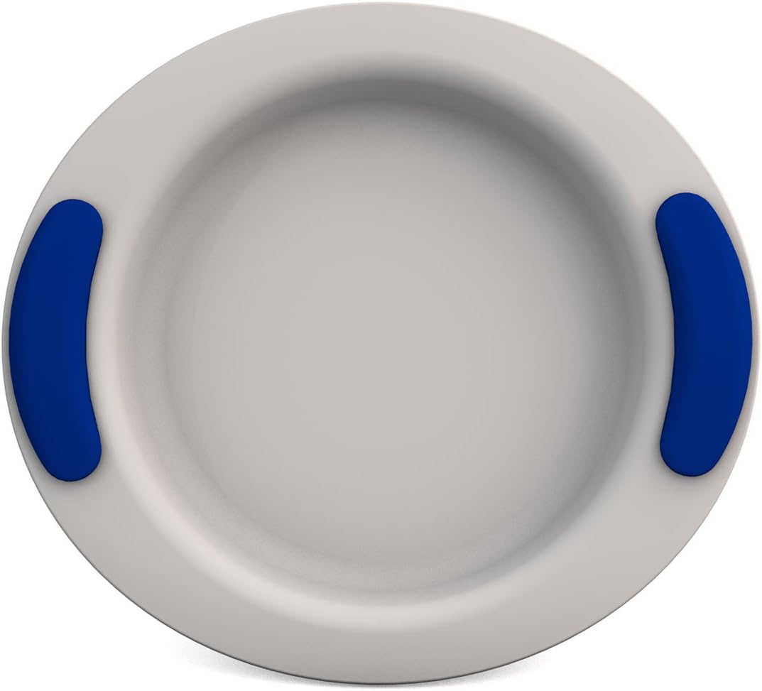 Ornamin Children's Plate Deep Ø 25 cm Blue (Model 302) / children's tableware, BPA-free, non-slip plate, baby tableware, toddler tableware, plastic plate