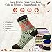 MORECOO Women's Winter Socks Super Soft Warm Fleece Lining Socks With Antislip for Winter Slipper Socks Gifts (muliticolor)