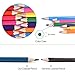 Weirdbeast 48 Art Colored Painting Pencils Set Drawing Pencils Kit + Portable Zippered Black Canvas Pencil Case for Kids/Adult with Sharpener and Coloring Book Gift