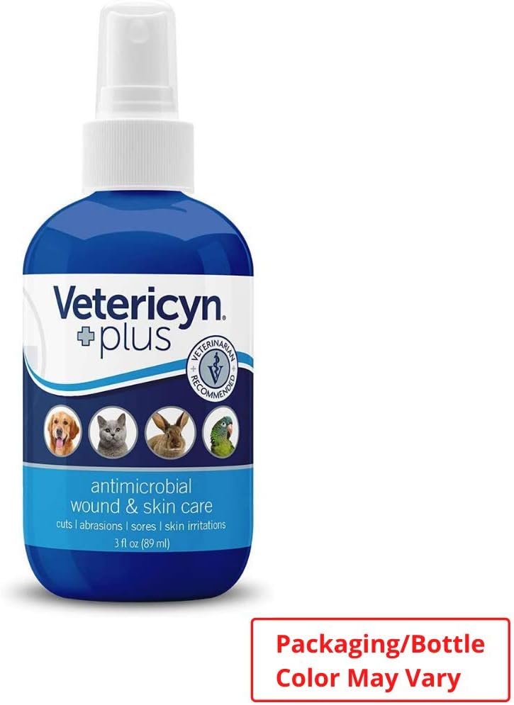 Vetericyn Plus All Animal Wound and Skin Care. Spray to Clean Cuts and Wounds. Itch, Soreness and Irritation Relief. No Stinging or Burning. for Cats, Dogs, Livestock and More. 16 Ounce. : Pet Ear Care Supplies : Pet Supplies