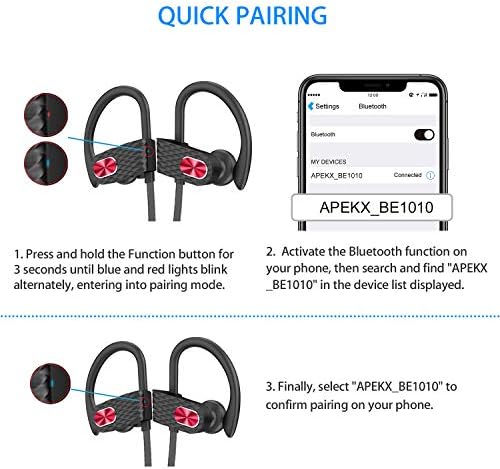 سیم بلوتوث APEKX ، هدفون 