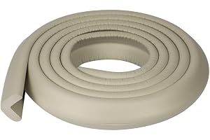 Protetor de Quina Linear em V-2mX25mmX25mm, Kababy, Creme