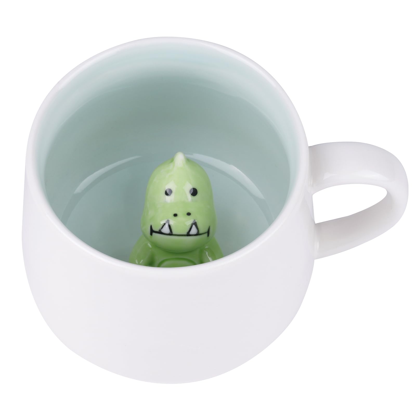 HOTUT 3D Animal Cute Coffee Mug,Gifts for Women Cute Coffee Mug Tea Cup,offee Milk Tea Ceramic Mugs,Funny Cool Mugs,Best Gift for Valentine's Mother's Day Halloween(Dinosaur)