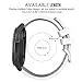 Midenso Bands for Samsung Gear S3 Frontier/Classic/Moto 360 2nd Gen 46mm Watch Silicone Bracelet, Sports Silicone Band Strap Replacement Wristband for Samsung Gear S3 Frontier / S3 Classic (White)