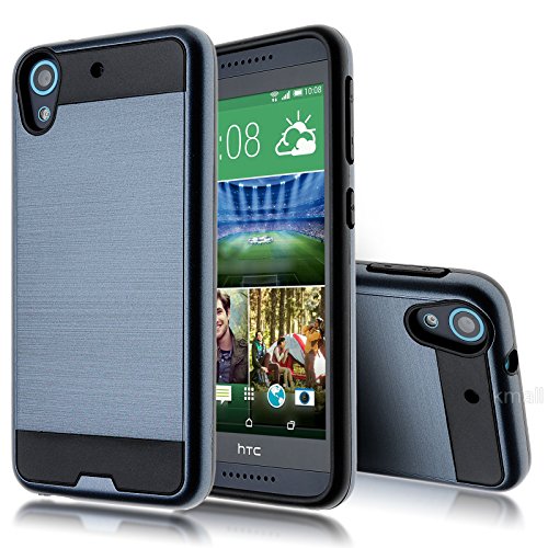 Htc desire 626 / 626s case kmall 2in1 heavy duty case, brushed me…