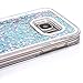 Samsung Galaxy S7 Edge case,Crosstree Liquid, Appmax Cool Quicksand Moving Stars Bling Glitter Floating Dynamic Flowing Case Liquid Cover for galaxy s7 edge. (Heart Pink&Blue)