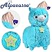 Alpacasso 17'' Blue Good Night Plush Alpaca, 100% Plush Stuffed Animals Toys, Best Gifts for Kids.(Nightcap)