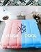SöMN Kömforte Microfiber Dual Zone Comforter, His and Hers Blankets for Couples, Cool & Warm Two Temperature Comforter, Alternative Down Duvet Insert, Wedding Gift (White, King)