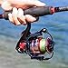 Sougayilang Spinning Reels Fishing Reel with 13 +1 Corrosion Resistant Ball Bearings, W-Ship Gearing, Silent Drive, SXS Braking System and Free Spare Graphite Spool for Anglers