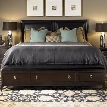 Kincaid Alston Solid Wood King Low Profile Bed With Storage Bench Footboard Amazon Ca Home Kitchen