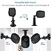 Gejoy Adjustable Metal Security Mount Outdoor Indoor Bracket and Silicone Cover Skins Protective Case for Arlo Pro, Arlo Pro 2 Wireless Camera, 3 Set (Black)