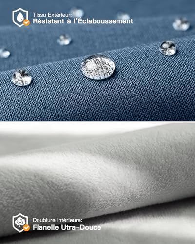 360° Protection Housse 13 Pouces, Antichoc, Bleu Denim
