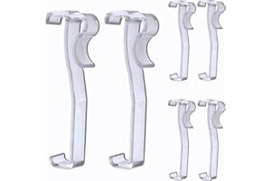 6 pcs Valance Clips 3.25inch for Faux Wood Blinds Dirsty Cover Holder Clips