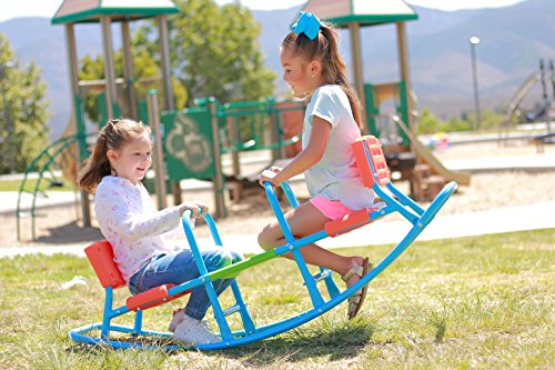 SLIDEWHIZZER ROCKING HIGH CHAIR SEESAW INDOOR, OUTDOOR PLAY - BABY, TODDLER, BOYS, GIRLS, KID, YOUTH RIDE ON TOY - LIVING ROOM, LAWN, BACKYARD, PLAYGROUND - AGES 4- 8 TEETER TOTTER - GIFTS