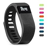 Teslasz Fitness Tracker, Sleep Monitor Calorie Counter Pedometer Sport Activity Tracker for Android and IOS Smart Phone (Black)