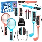 VoSinrly Nintendo Switch 2 スポーツアクセサリーセット 23 IN 1 [2025新登場]Switch 2 対応 テニスラケット・ソードグリップ・ゴルフクラブ・ボクシングリストバンド・レッグストラップ・収納バッグ付き 家族で楽しめるスポーツゲーム用アクセサリーキット(23 IN 1)